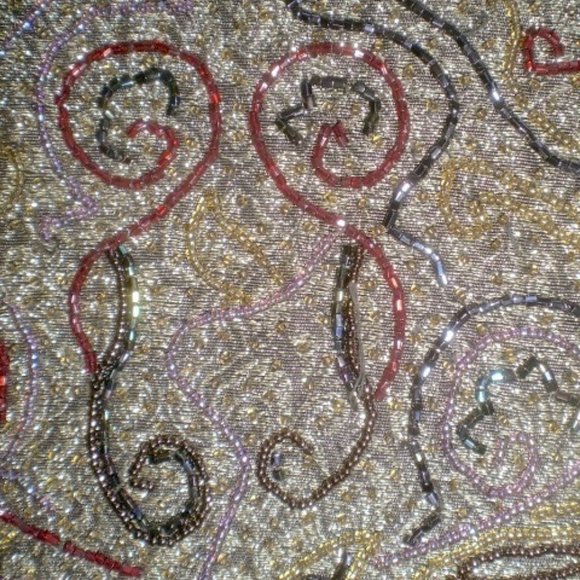 Vtg Delill beaded clutch shoulder evening bag - Picture 9 of 13